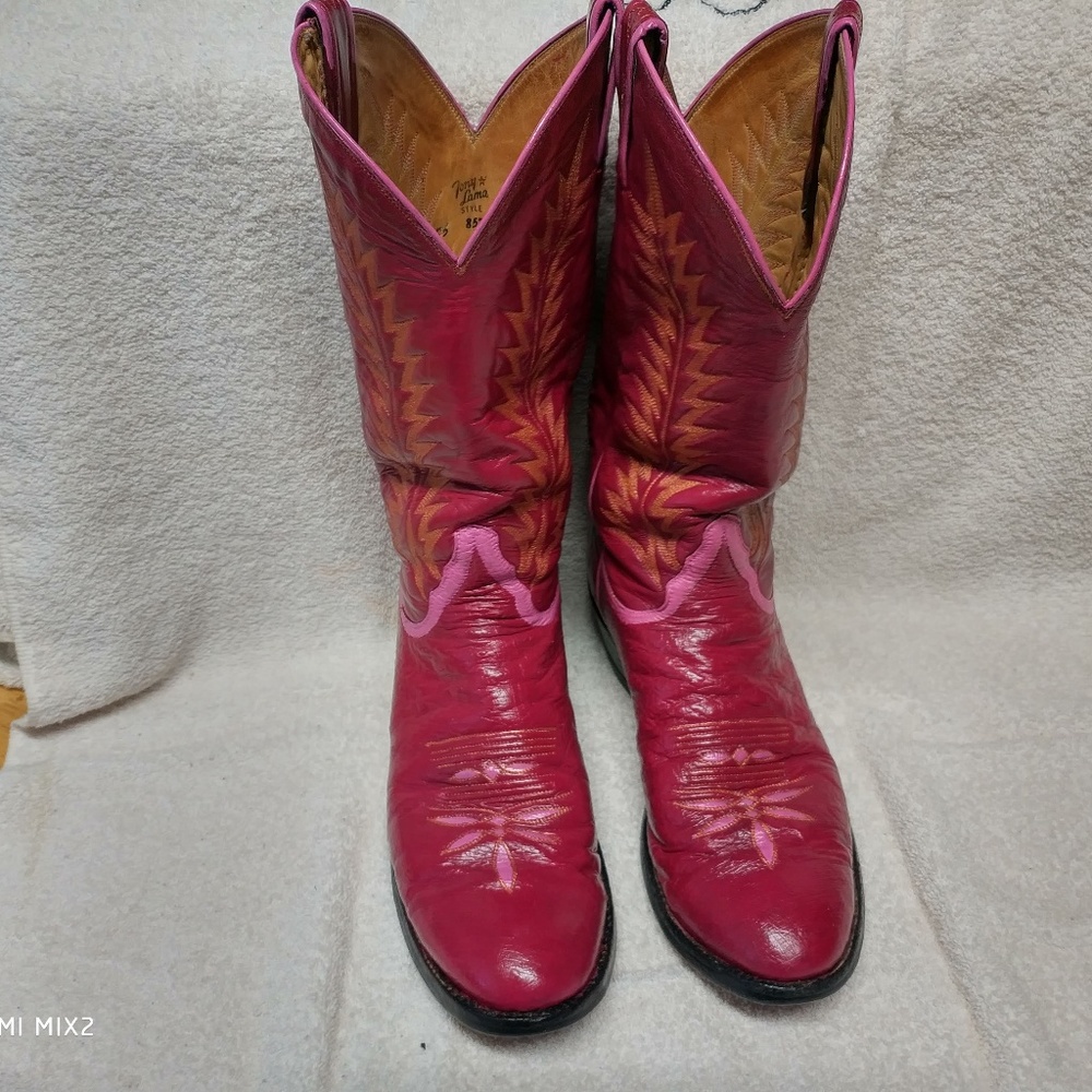 Tony Lama Raspberry Boots